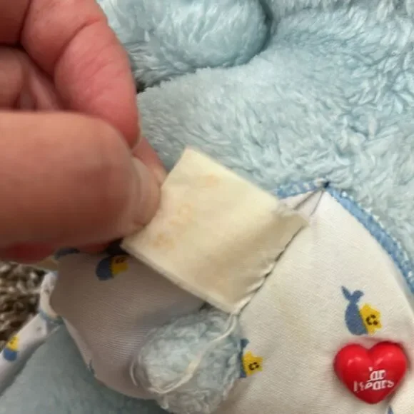 Vintage 1983 Care Bears Blue Baby Star Kenner 80s Stuffed Animal - Picture 5 of 7